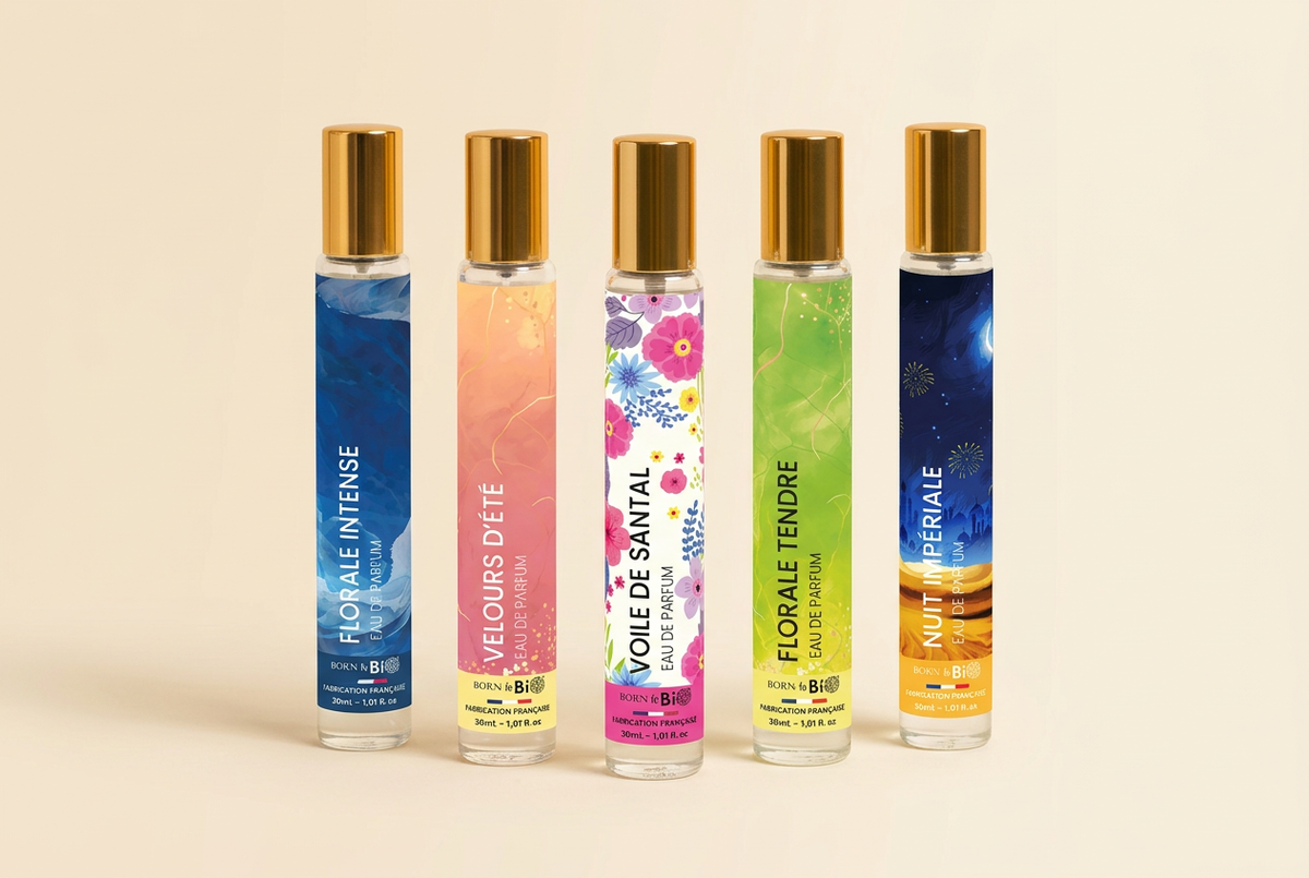 Montage de plusieurs parfums réunis